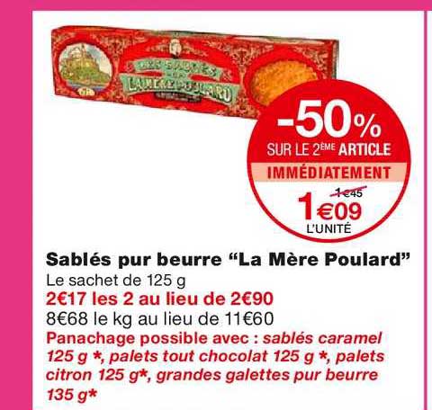 sablés pur beurre "la mère poulard"