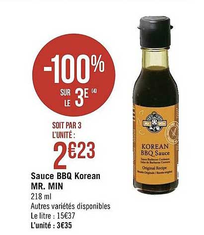sauce bbq korean mr. min