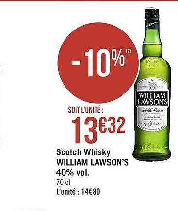 scotch whisky william lawson's 40% vol.