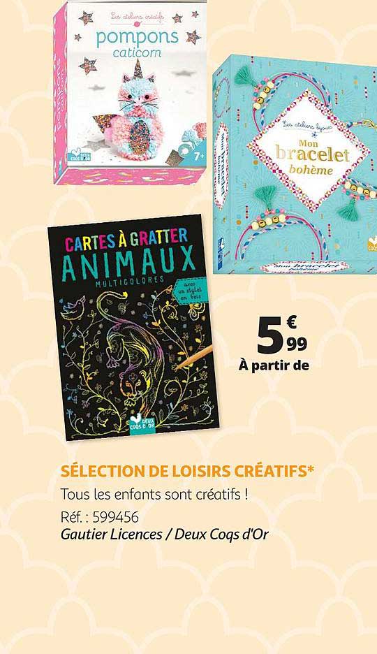 Sélection De Loisirs Créatifs - Gautier Licences - Deux Coqs D'or
