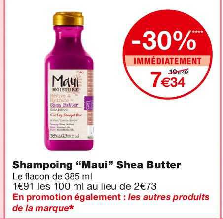 shampoing "maui" shea butter