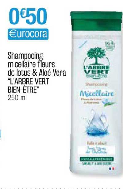 Shampooing Micellaire Fleurs De Lotus & Aloé Vera "l'arbre Vert Bien-être"
