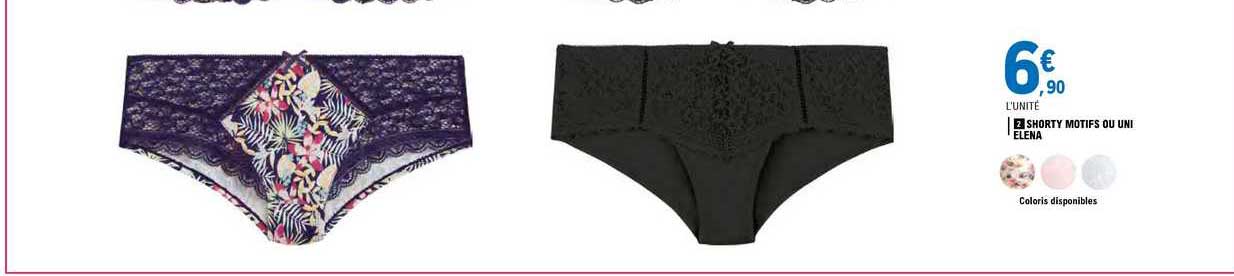 Shorty Motifs Ou Uni Elena