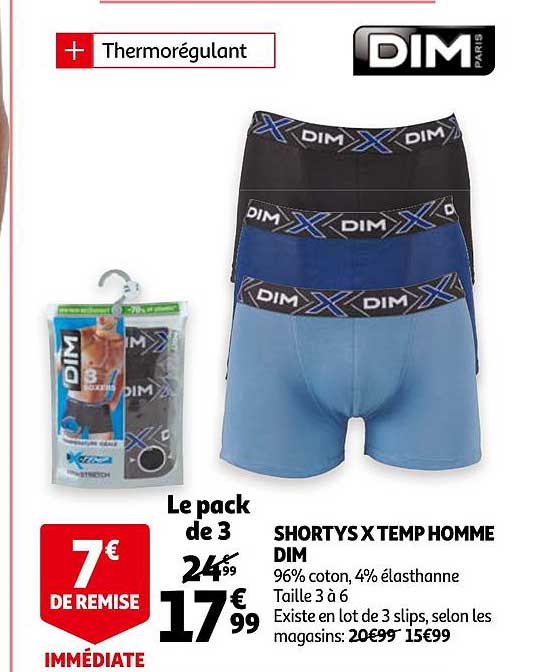 shortys x temp homme dim