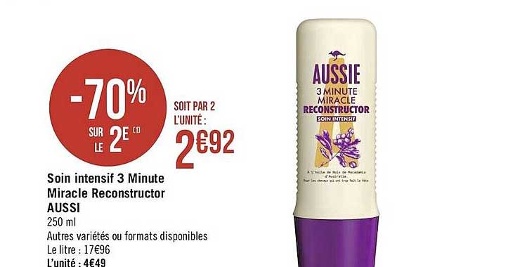 soin intensif 3 minute miracle reconstructor aussi