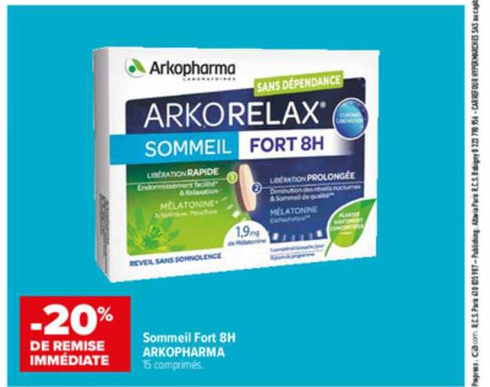 sommeil fort 8h arkopharma