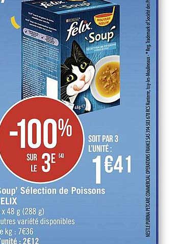 soup' sélection de poissons felix
