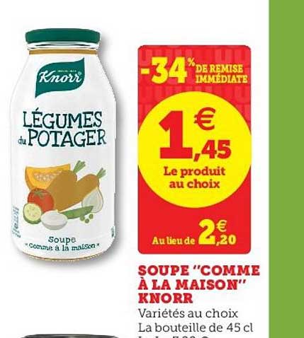 soupe "comme à la maison" knorr