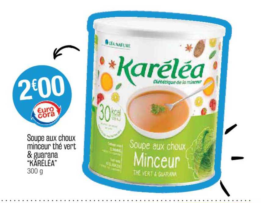 soupe aux choux minceur thé vert & guarana "karéléa"