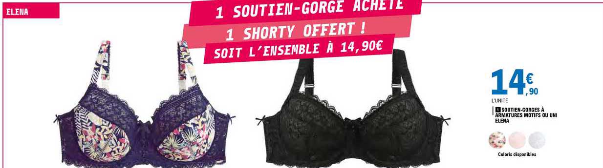 Soutien-gorges à Armatures Motifs Ou Uni Elena