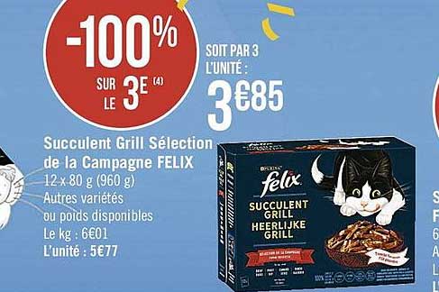 succulent grill sélection de la campagne felix