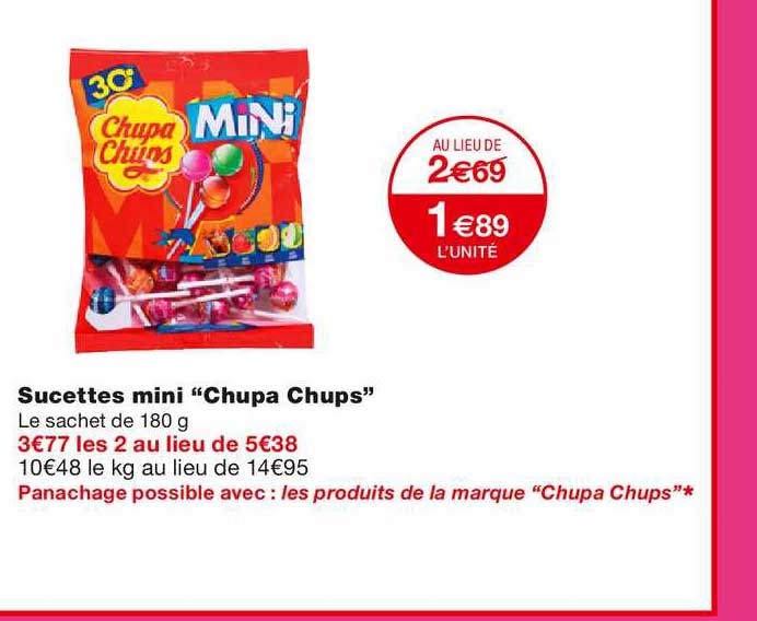 sucettes mini "chupa chups"
