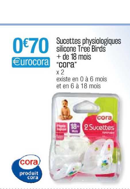 sucettes physiologiques silicone tree birds + de 18 mois "cora"