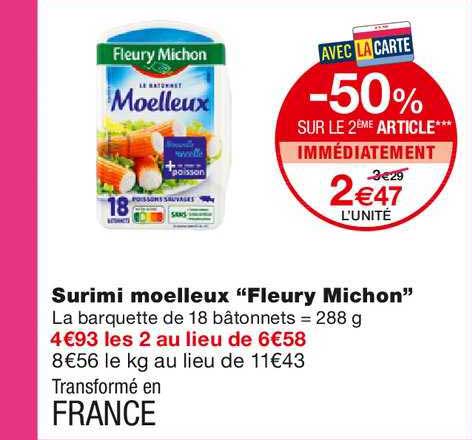 surimi moelleux "fleury michon"