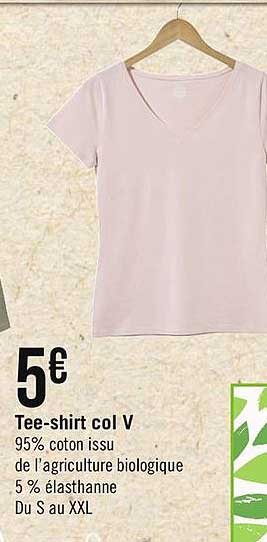tee-shirt col v