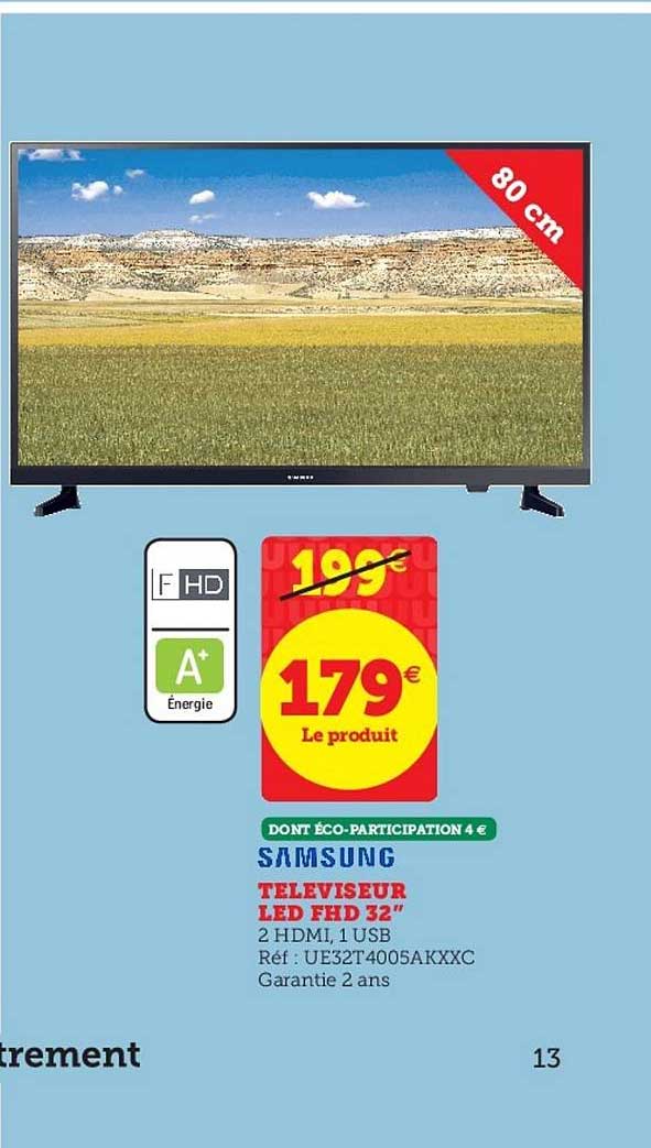 téléviseur led fhd 32" samsung