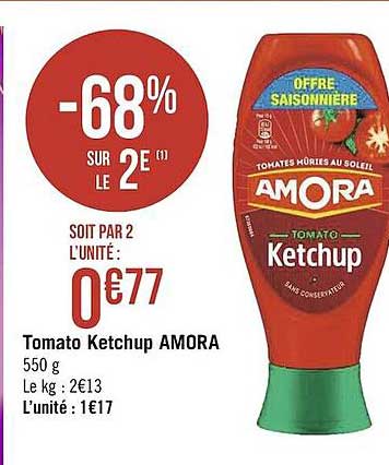 tomato ketchup amora
