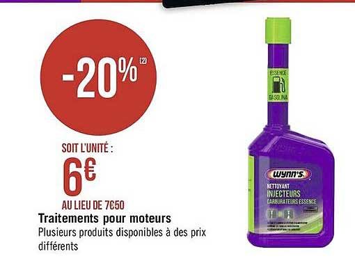 traitements pour moteurs wynn's