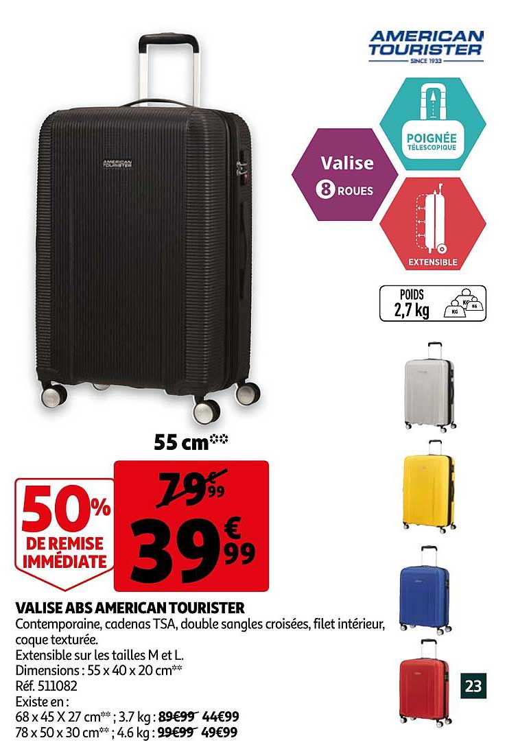 valise abs american tourister