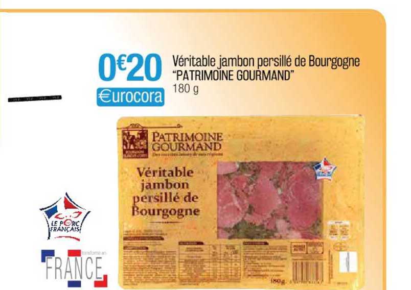 Véritable Jambon Persillé De Bourgogne "patrimoine Gourmand"