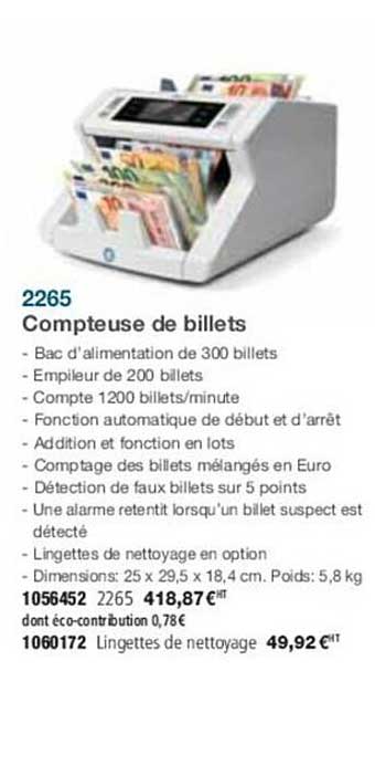 2265 compteuse de billets