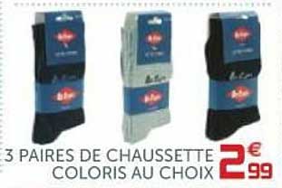 3 paires de chaussette coloris au choix