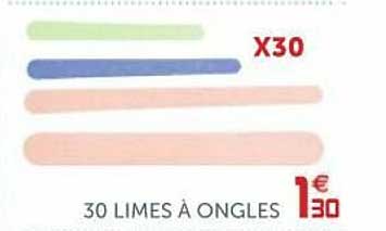 30 Limes à Ongles