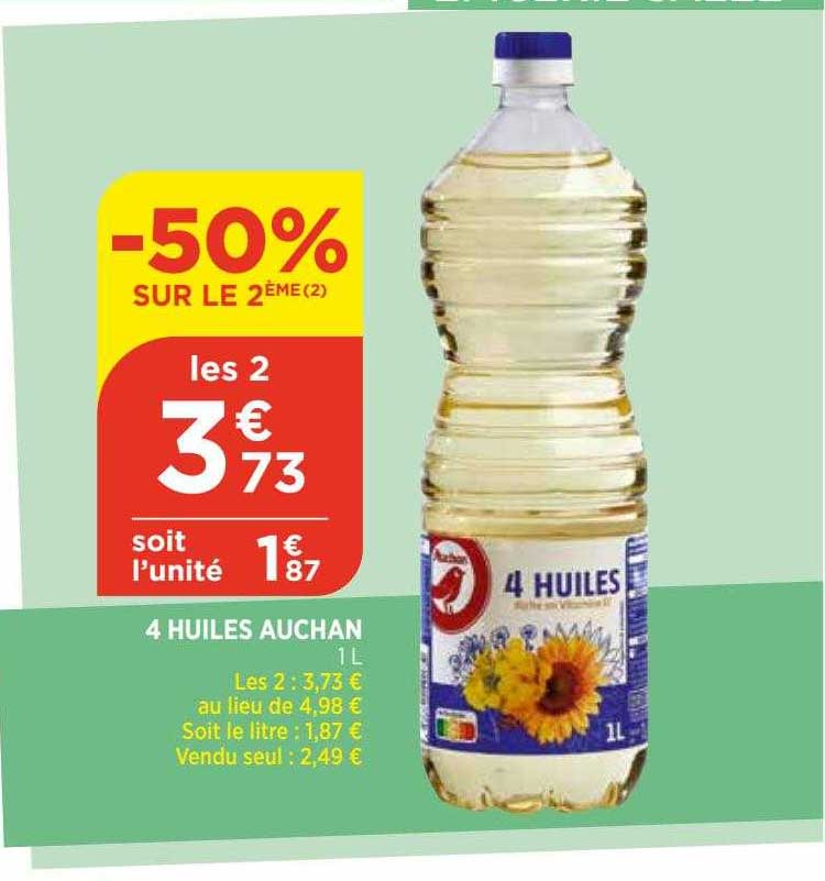 4 Huiles Auchan