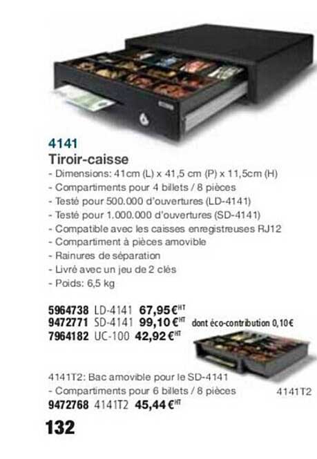 4141 Tiroir-caisse