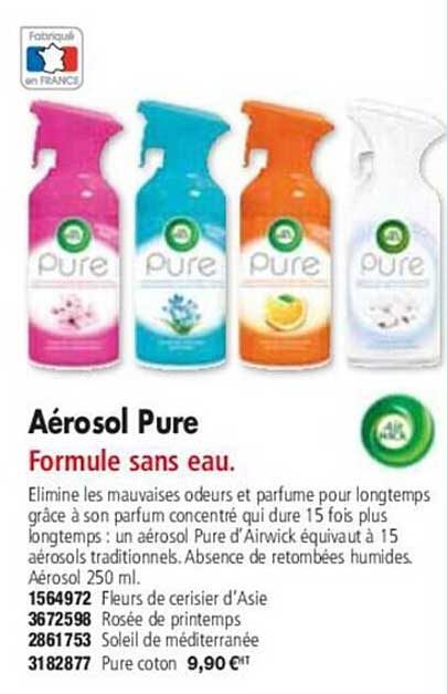 aérosol pure air wick