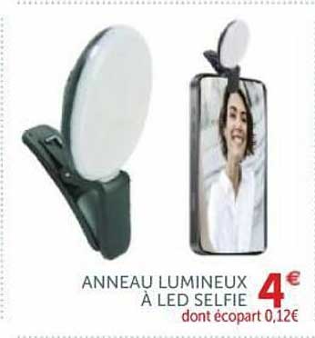 anneau lumineux à led selfie
