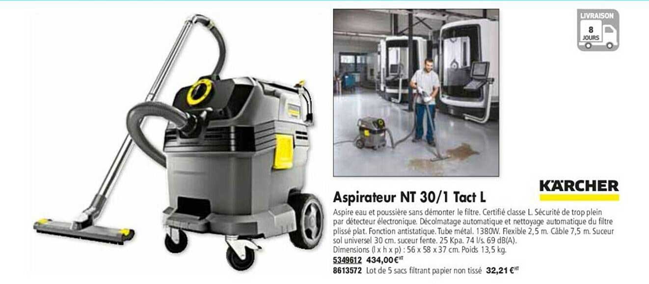 Aspirateur Nt 30 1 Tact L Kärcher