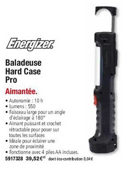 baladeuse hard case pro energizer