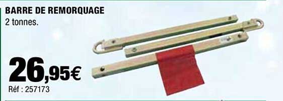 barre de remorquage 2 tonnes