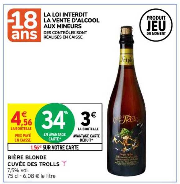 bière blonde cuvée des trolls