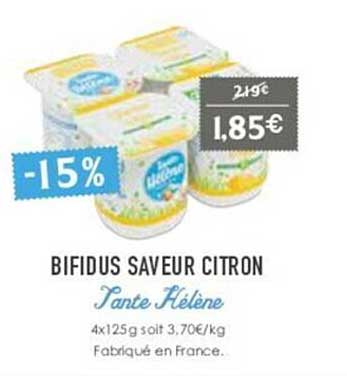bifidus savuer citron tante hélène