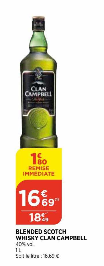 blended scotch whisky clan campbell