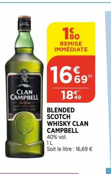 blended scotch whisky clan campbell