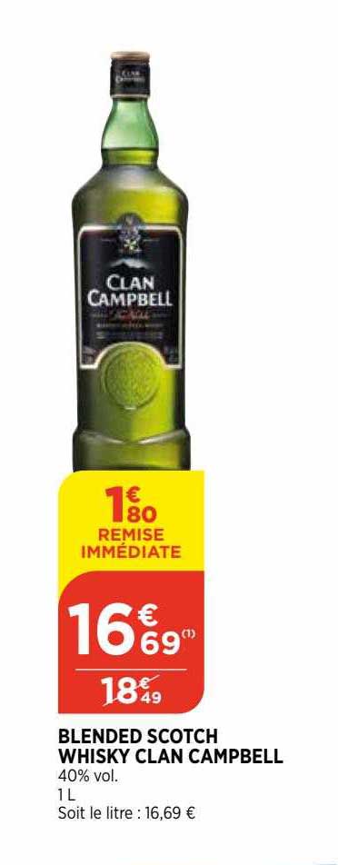 blended scotch whisky clan campbell