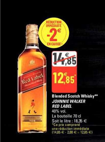 blended scotch whisky johnnie walker red label
