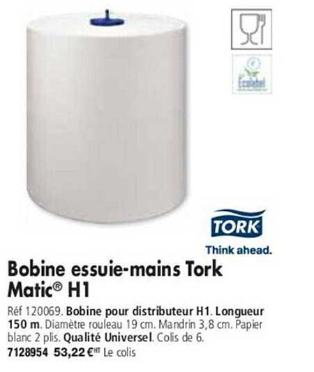 bobine essuie-mains tork matic h1