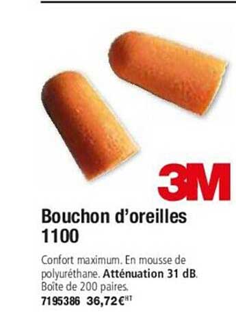 bouchon d'oreilles 1100 3m