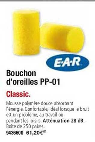 bouchon d'oreilles pp-01 ear