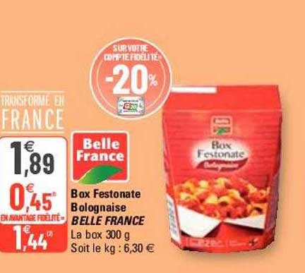 Box Festonate Bolognaise Belle France