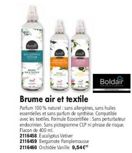 brume air et textile boldair
