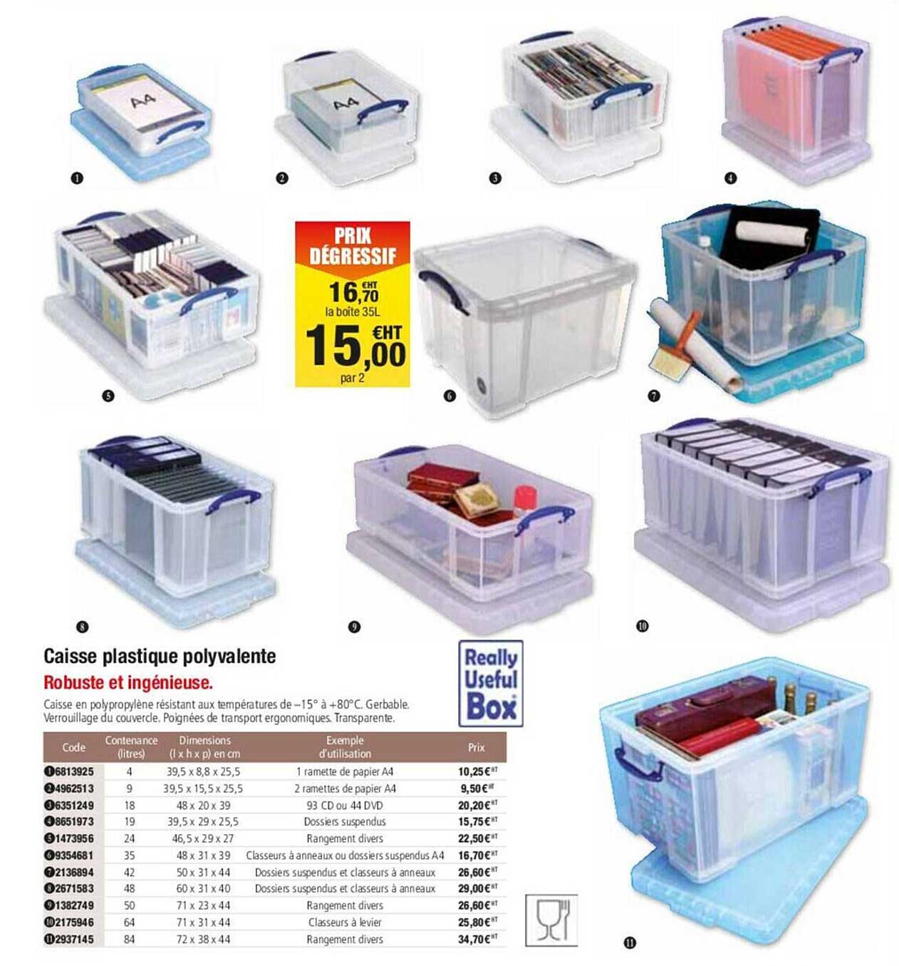 caisse plastique polyvalente