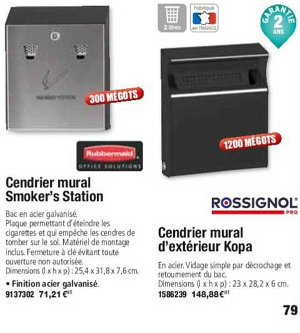 cendrier mural smoker's station cendrier mural d'extérieur kopa rossignol