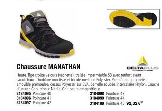 chaussure manathan deltaplus