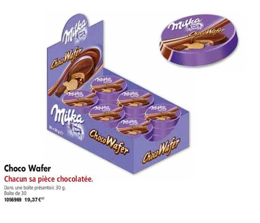 choco wafer milka chacun sa pièce chocolatée