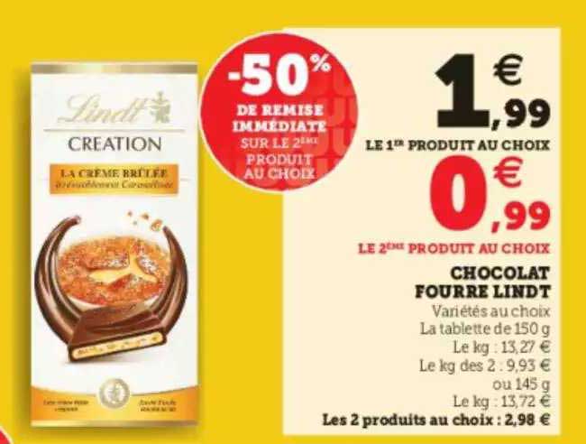 Chocolat Fourre Lindt